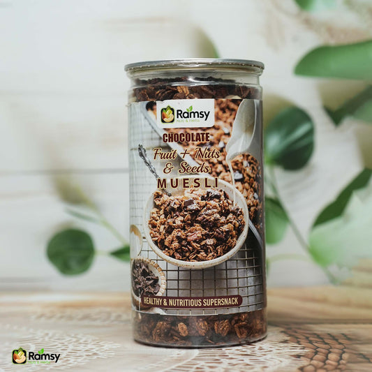 Chocolate Muesli with Fruits, Nuts & Seeds