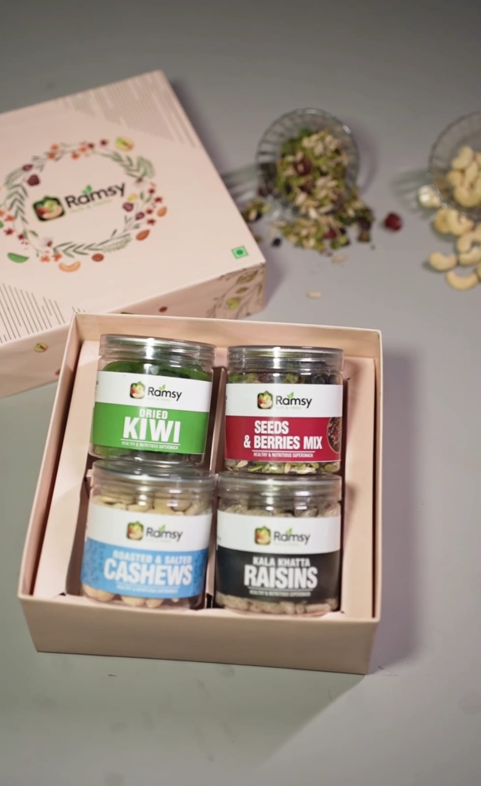 🎁 Rakhi Special Dry Fruit Gift Hamper – By Ramsy Nuts & Herbs 🌿