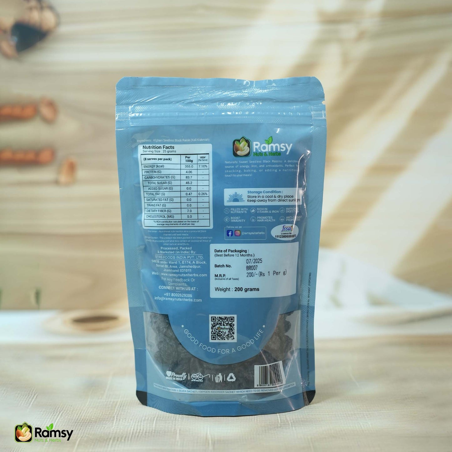 Premium Afghani Black Raisins | 100% Natural & Seedless Kali Kishmish