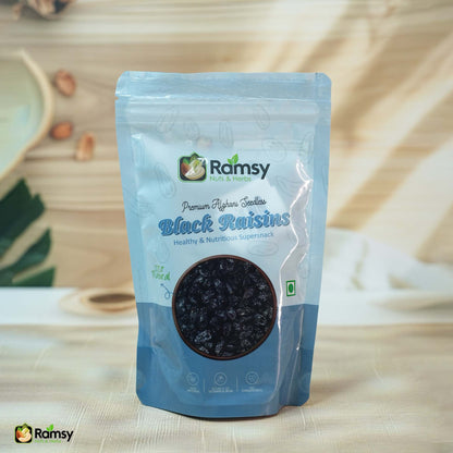 Premium Afghani Black Raisins | 100% Natural & Seedless Kali Kishmish