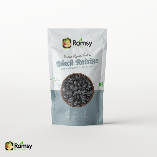 Premium Afghani Black Raisins | 100% Natural & Seedless Kali Kishmish