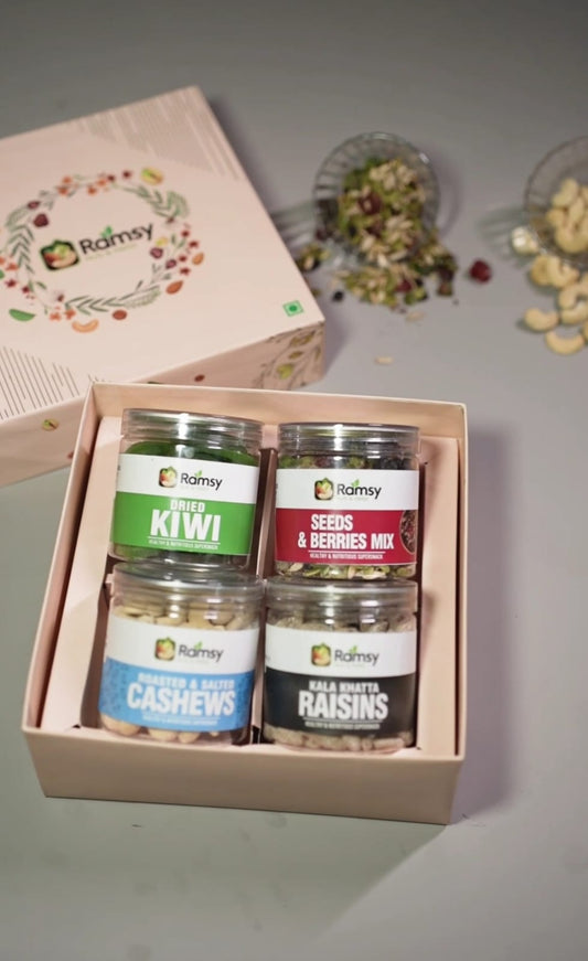 🎁 Rakhi Special Dry Fruit Gift Hamper – By Ramsy Nuts & Herbs 🌿