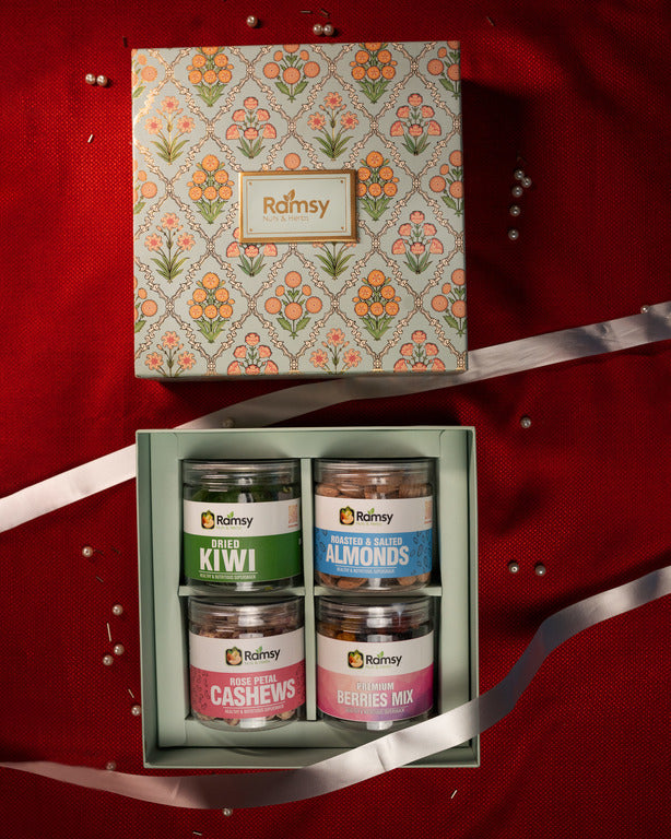 Ramsy Nuts & Herbs Deluxe Diwali Gift Box - Assorted Superfoods